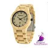 Ultra-Thin Wood Men’s Quartz Watch