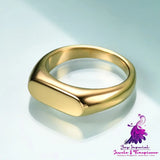 Retro Simple Titanium Steel Women’s Ring