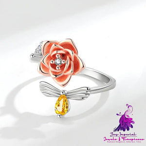 Creative Rotating Flower Ring