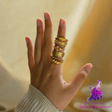 French Jewelry Style Croissant Ring For Women