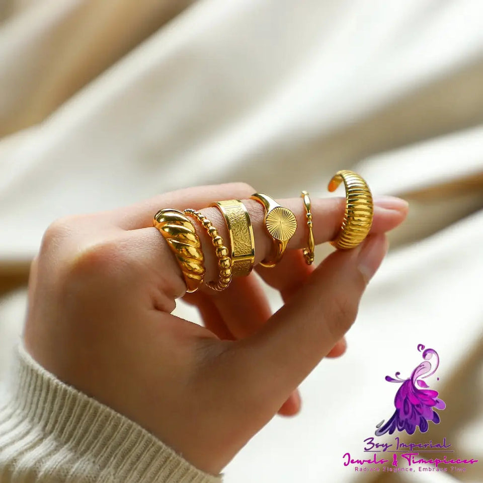 French Jewelry Style Croissant Ring For Women