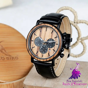 Literary Young Men’s Wooden Watch