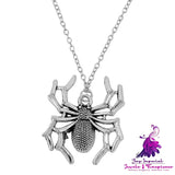 Cross-Chain Spider Necklace