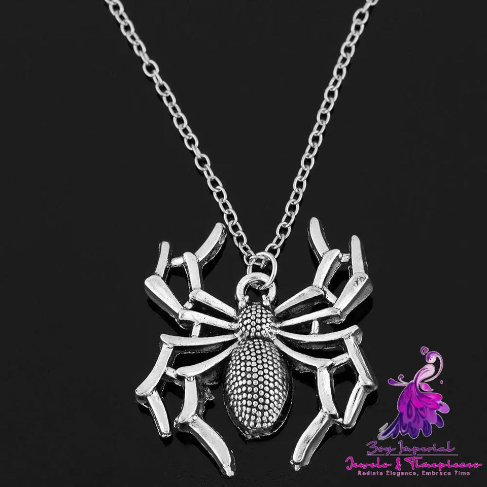 Cross-Chain Spider Necklace