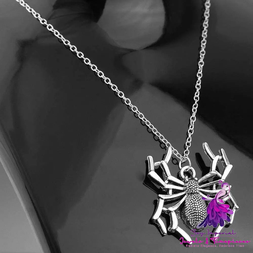 Cross-Chain Spider Necklace