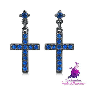 Cross Gold-plated Earrings