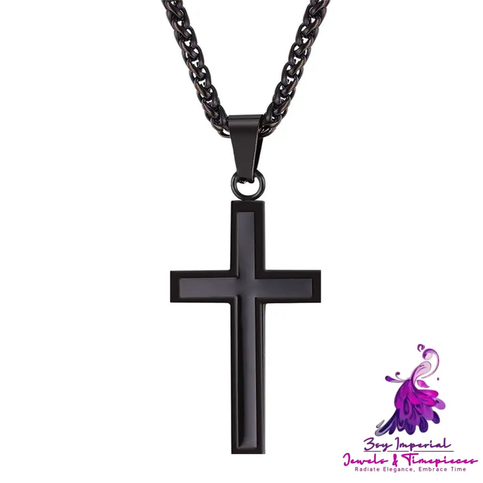 Gold and Silver Cross Necklace