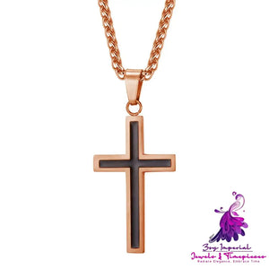 Gold and Silver Cross Necklace