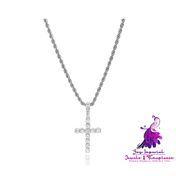 Zircon Cross Necklace