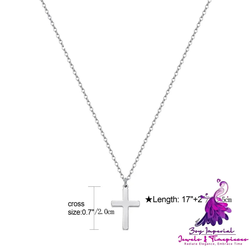 Stainless Steel Cross Necklace