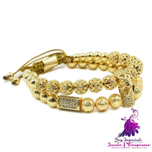 Crown Charm Zircon Bracelet