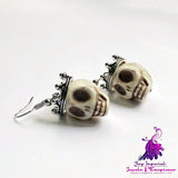 Exaggerated Gothic Crown Earrings