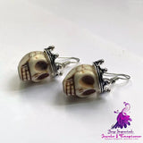 Exaggerated Gothic Crown Earrings