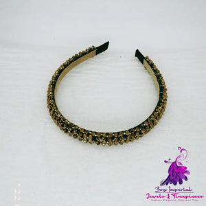 Crystal Beaded Hair Hoop Headwear