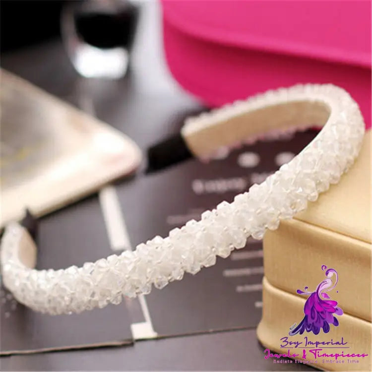 Crystal Beaded Hair Hoop Headwear