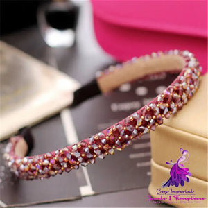 Crystal Beaded Hair Hoop Headwear