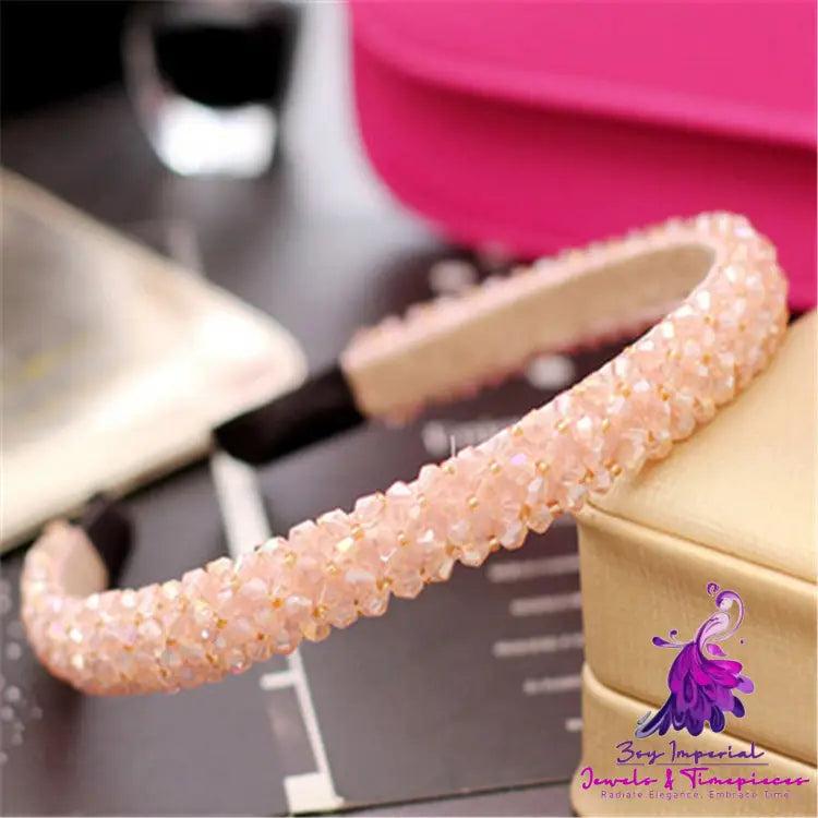 Crystal Beaded Hair Hoop Headwear