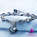 Heart of the Ocean Crystal Bracelet