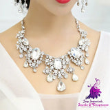 Big Crystal Bridal Jewelry Set