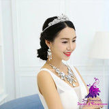 Big Crystal Bridal Jewelry Set