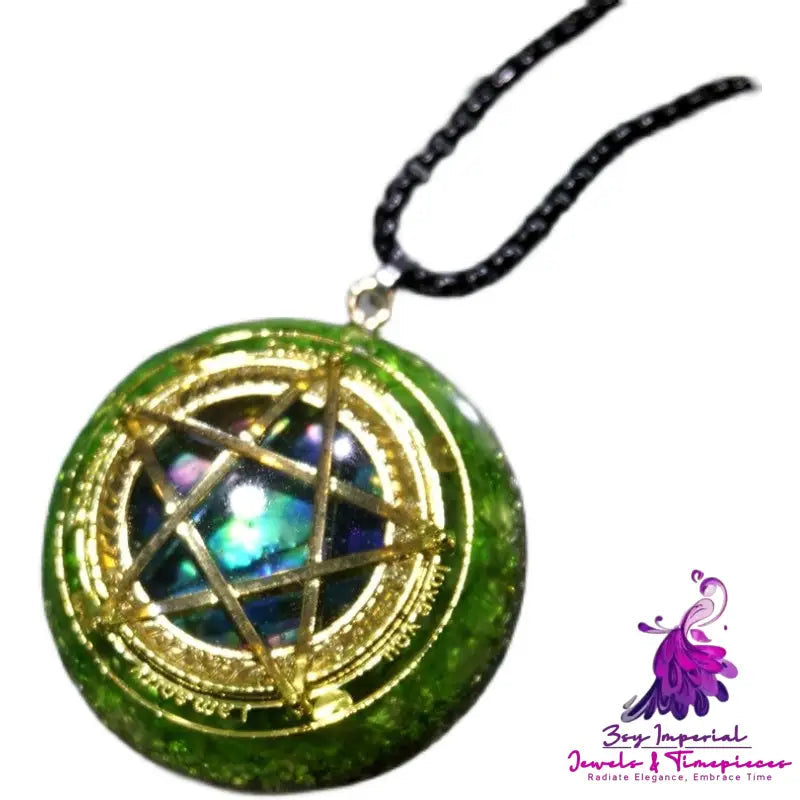 Crystal Pendant Pentagram Necklace For Men And Women