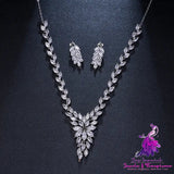 Dress Accessories Fashion Simple Crystal Necklace Set