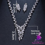 Dress Accessories Fashion Simple Crystal Necklace Set