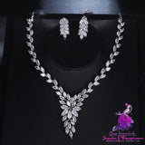 Dress Accessories Fashion Simple Crystal Necklace Set