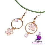 Crystal Cherry Blossom Earrings