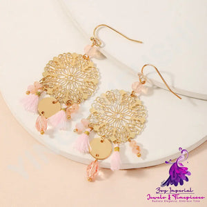 Gold Crystal Earrings