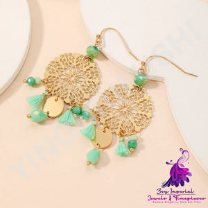 Gold Crystal Earrings