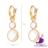 Crystal Gold Plated Earrings