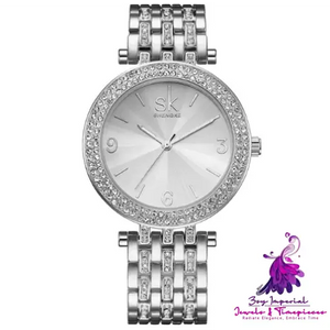 Shengke Luxury Crystal Dial Women’s Watch