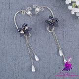 Crystal Flower Earrings