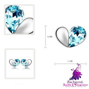 Crystal Heart Jewelry Set