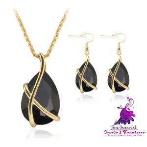 Crystal Holiday Party Jewelry Set