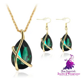 Crystal Holiday Party Jewelry Set