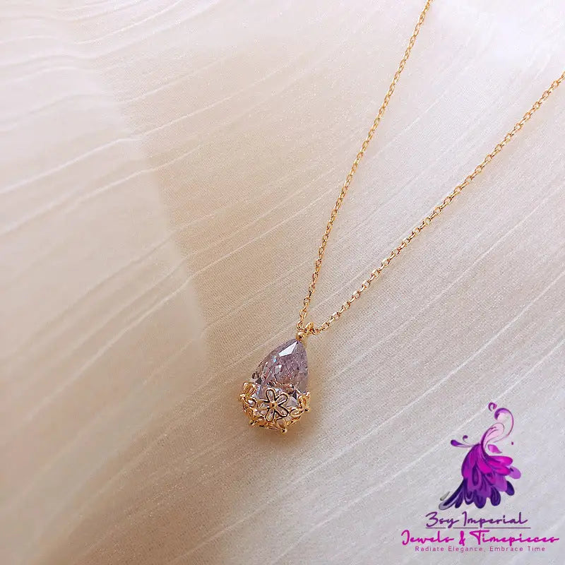 Crystal Water Drop Necklace