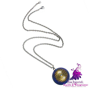 High Frequency Crystal Necklace Multiple Spiral Dna Pendant