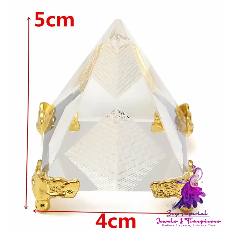 Crystal Pyramid Decoration