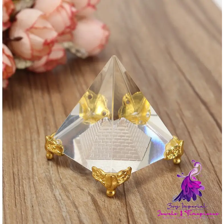 Crystal Pyramid Decoration