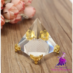 Crystal Pyramid Decoration