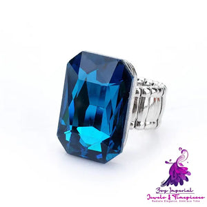 Square Crystal Ring