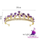 Crystal Rose Jewelry Crown