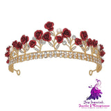 Crystal Rose Jewelry Crown