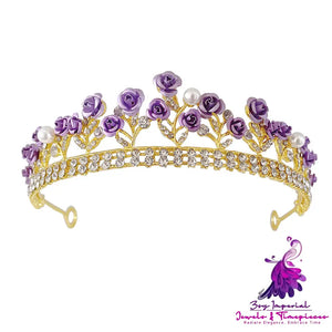 Crystal Rose Jewelry Crown