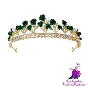 Crystal Rose Jewelry Crown