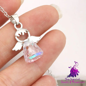 Crystal Little Angel Necklace