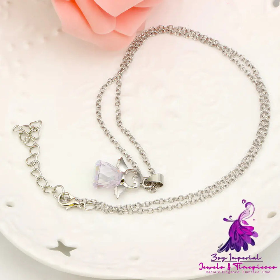 Crystal Little Angel Necklace