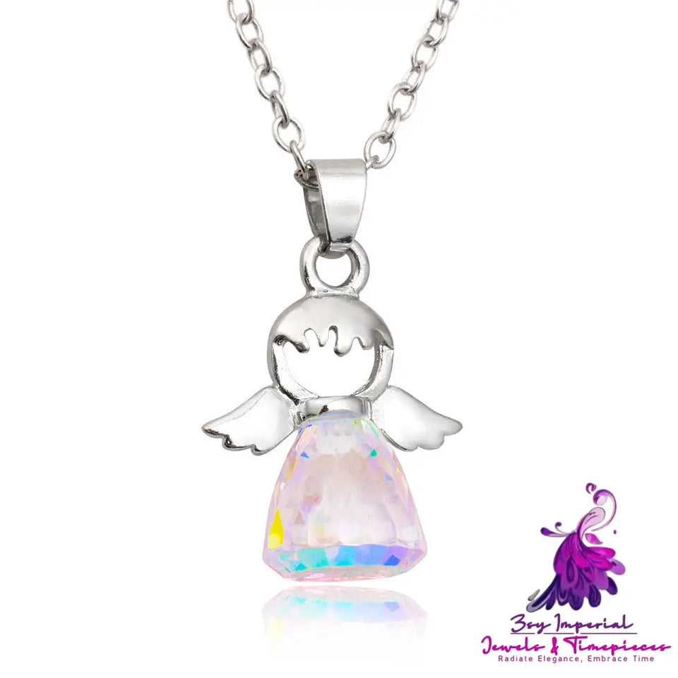 Crystal Little Angel Necklace